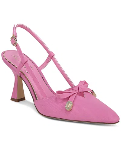 Circus Ny By Sam Edelman Women's Monica Pointed-toe Strappy Pumps In Pink Confetti