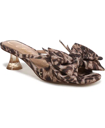 Circus Ny By Sam Edelman Women's Natalina Bow Kitten-heel Dress Sandals