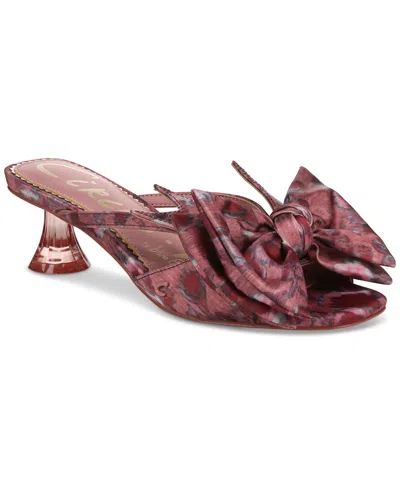 Circus Ny By Sam Edelman Women's Natalina Bow Kitten-heel Dress Sandals In Orchid Lilac Multi