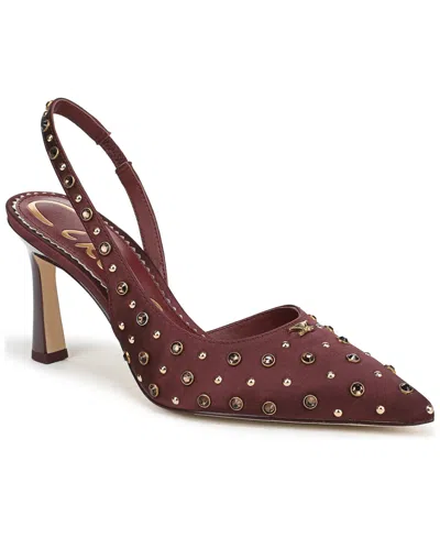 CIRCUS NY BY SAM EDELMAN WOMEN'S TALLIE RHINESTONE POINTED-TOE ASYMMETRICAL PUMPS