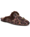 Circus Ny By Sam Edelman Tillie Faux Fur Trim Mule In Black