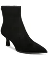 Circus Ny By Sam Edelman Women's Yuki Kitten-heel Pointed-toe Booties In Black Suede