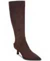 Circus Ny By Sam Edelman Women's Yulia Kitten-heel Dress Boots In Dark Chocolate Suede