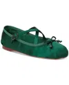 Circus Ny By Sam Edelman Women's Zuri Crossband Ballet Flats In Emerald City Satin