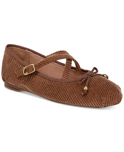 Circus Ny By Sam Edelman Women's Zuri Crossband Ballet Flats In Vintage Brown