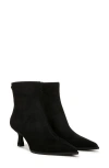 Circus Ny By Sam Edelman Women's Yuki Kitten-heel Pointed-toe Booties In Black Suede
