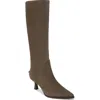 Circus Ny By Sam Edelman Women's Yulia Wide-calf Kitten-heel Dress Boots In Brown