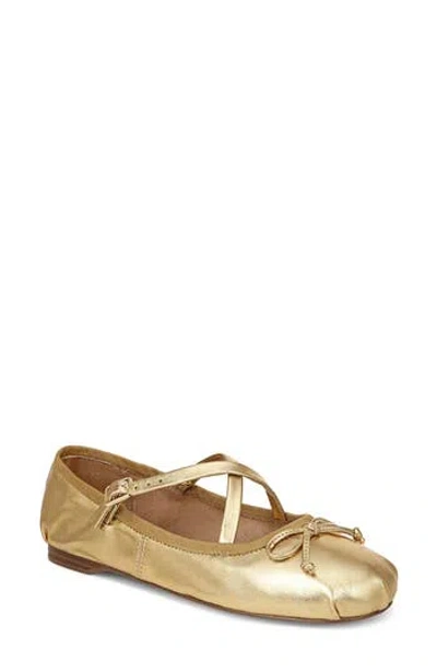 Circus Ny By Sam Edelman Zuri Ballet Flat In Millenia Gold