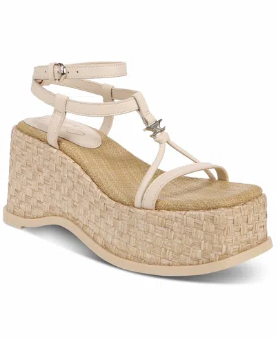 Circus.ny Odette Platform Sandal In Vanilla Bean In Multi