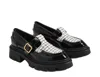 Circus.ny Payson Buckle Loafer In Black & White In Multi