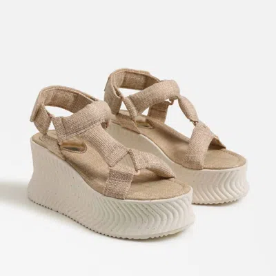 Circus.ny Venus Platform Sandal In Sand Dune In Brown