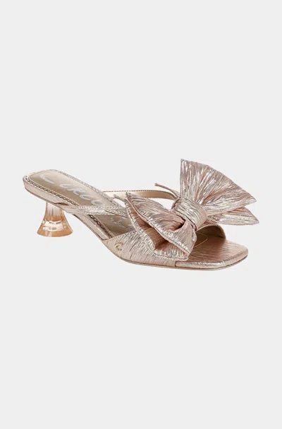 Circus.ny Women's Natalina Kitten Heel Mule In Gold In Beige