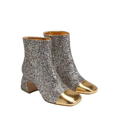 Circus.ny Women's Osten Block Heel Bootie In Jewel Multi In Animal Print