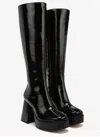Circus.ny Women's Sandy Square Toe Block Heel Heeled Boots In Black In Black
