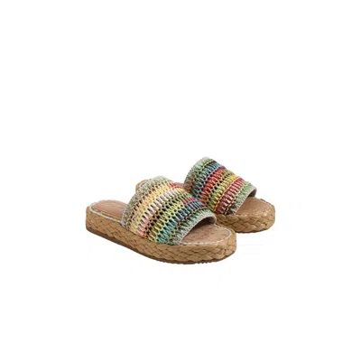 Circus.ny Women's Wallis Slide Platform Sandal In Rainbow In Multi