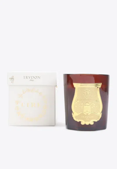 Cire Trudon Scented Candle With Front-logo In Brown