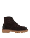 CIRO LENDINI CIRO LENDINI MAN ANKLE BOOTS DARK BROWN SIZE 9 LEATHER