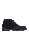 Ciro Lendini Man Ankle Boots Navy Size 9 Soft Leather In Navy