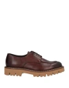 CIRO LENDINI CIRO LENDINI MAN LACE-UP SHOES BROWN SIZE 9 LEATHER