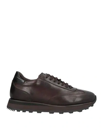 Ciro Lendini Man Lace-up Shoes Dark Brown Size 7 Leather