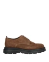 CIRO LENDINI CIRO LENDINI MAN LACE-UP SHOES KHAKI SIZE 9 LEATHER