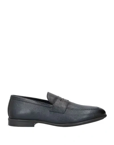 Ciro Lendini Man Loafers Midnight Blue Size 8 Leather