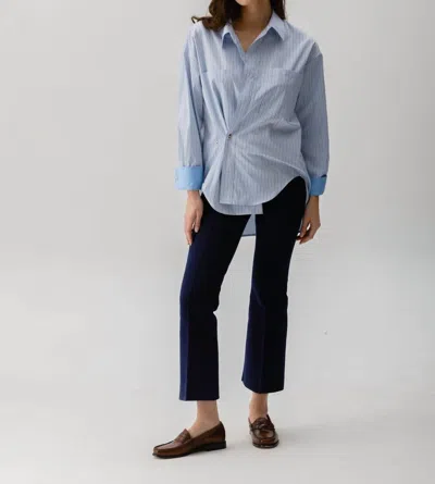 Cissa Boyfriend Shirt In Blue