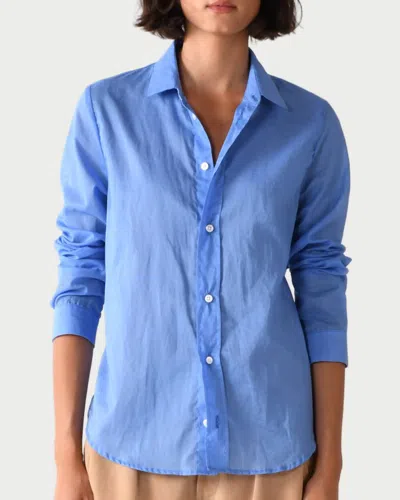 Cissa Classic Shirt Top In Cerulean Blue