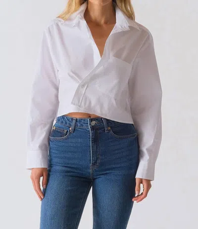 Cissa Cotton Shorty Shirt In Optic White