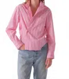 Cissa The Daily Versatile Button-front Shirt In Pink