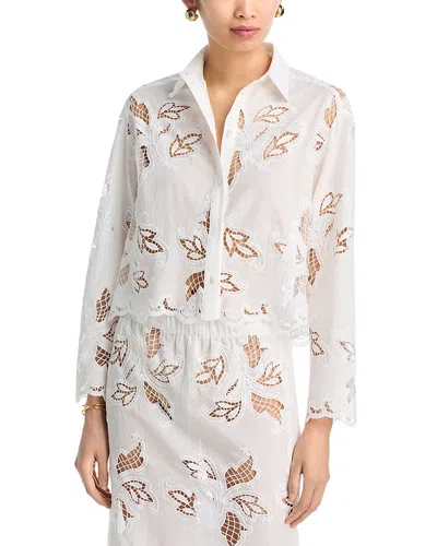 Cissa Long Sleeve Cropped Shirt In Multi