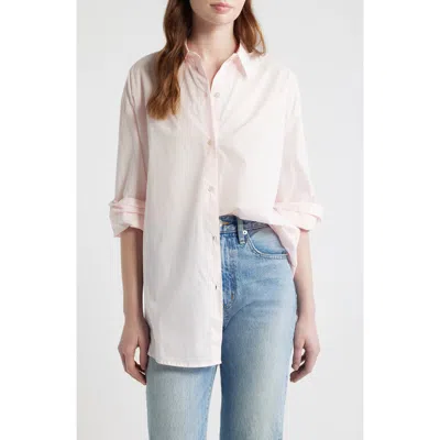Cissa Oversize Cotton Button-up Shirt In Pink