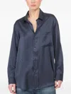 Cissa Pocket-patch Shirt In Blue