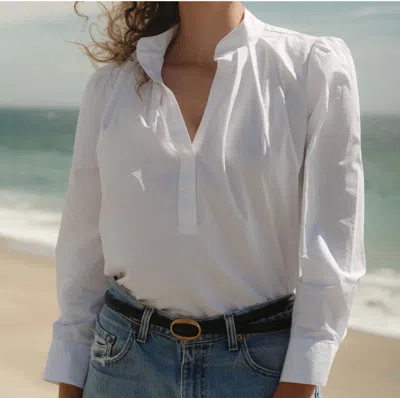 Cissa Puff Shirt In Optic White