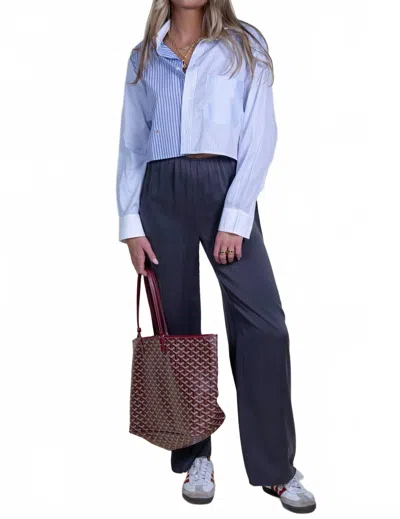 Cissa Shorty Shirt In Core Stripe Scrappy In Blue