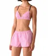 Cissa Striped Boxer In Breakers Stripe In Pink