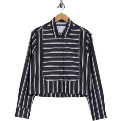 Cissa The Bib Cotton Button-up Shirt In Blue