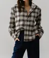 Cissa The Fitted Shirt Japanese Flannel In White Plaid In White