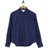 Cissa The Daily Cotton Button-up Shirt In Blue