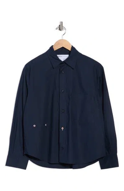 Cissa The Daily Cotton Button-up Shirt In Blue