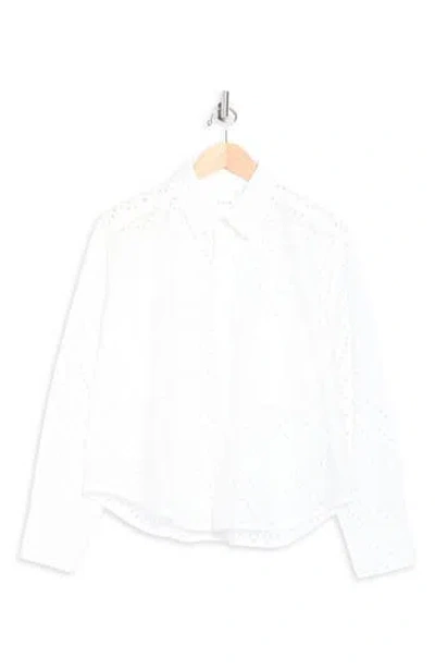 Cissa The Daily Eyelet Cotton Shirt In White