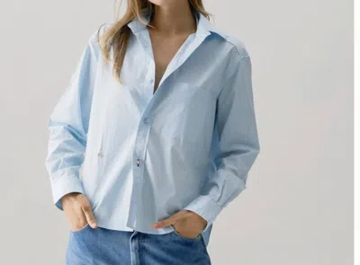 Cissa The Daily Long Sleeve Shirt In Steel Blue