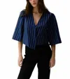 Cissa The Lady Stripe Blouse In Bowood Strip In Blue
