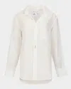 Cissa The Mens Button-front Shirt In White