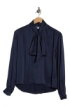 Cissa The Tie Neck Top In Blue