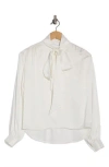 Cissa The Tie Neck Top In White