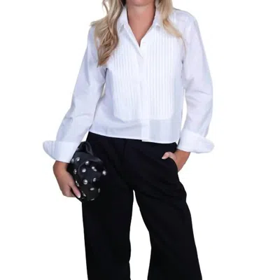 Cissa The Tuxedo Shirt In Optic White