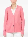 Cissa V-neck Cardigan In Pink