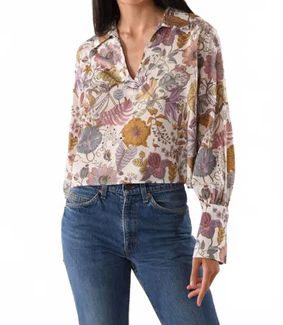 Cissa Victorian Shirt In Tana Lawn In Fantasy Land Floral In Multi