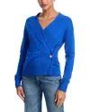 Cissa Wrap Cardigan In Blue